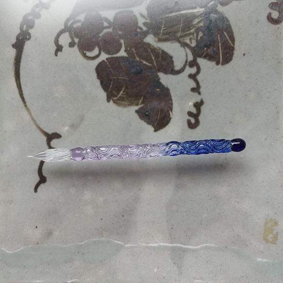 ガラスペン「夜明け前」　ガラス製スポイト付属（約1ｍｌ） 1枚目の画像