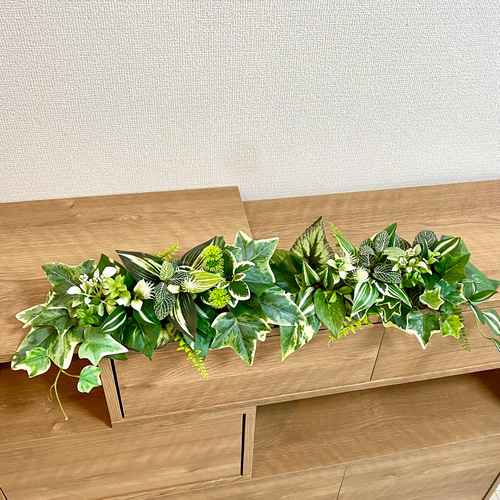 送料無料】☆光触媒加工 ウォールグリーン［№53］☆ポトスとアイビーの