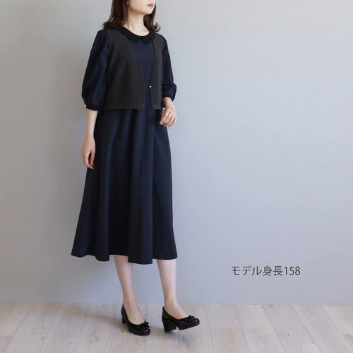 完売です！【1枚でコーデが決まる◎】7分袖パフスリーブ 襟付き