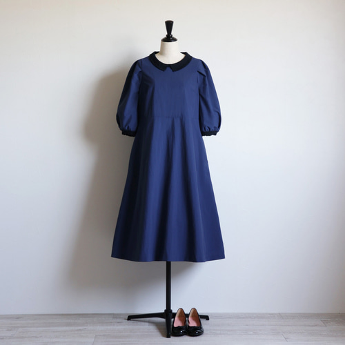 ジョリーミニョンストライプブルーワンピースタグ付き