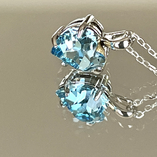 アクアマリン♡カクカクハート♡No.2033 アクアマリン♡カクカクハート♡No.2033 アクアマリン ハート