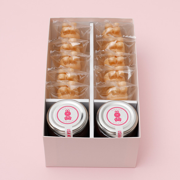 うさの手作りもなか うさぎの形をした最中セット (10個入り) 個包装 箱入り グルテンフリー賞味期限1ヵ月　父の日 6枚目の画像