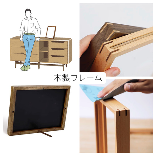 木製デジタルフォトフレーム 職人が手作り1点もの 0_85a8e9563992c533179a34516e41