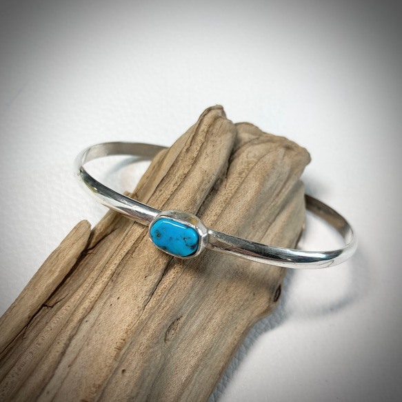 ターコイズ　ハンドメイド　インディアン　シルバーバングル silver925 ターコイズ シルバーバングル ブレスレット#インディアン