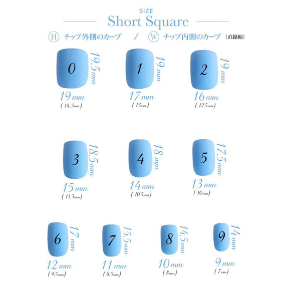 サイズ確認用チップ 9枚目の画像