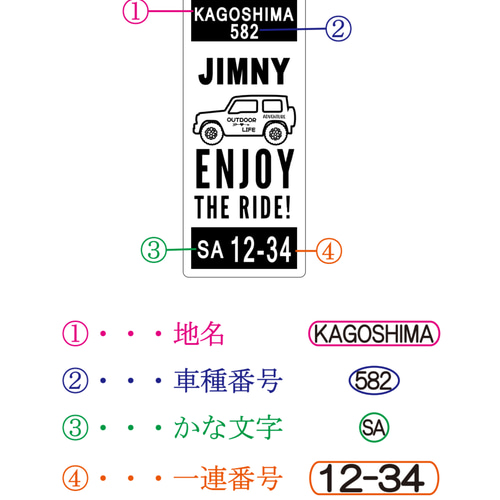 ジムニーメタルナンバーキーホルダー木目調アクリル板！ その他