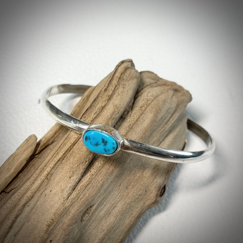 インディアンジュエリーターコイズ石 シルバーブレスレット