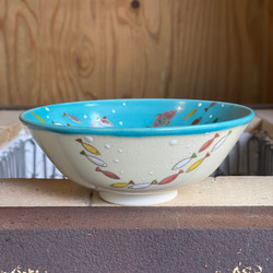 ターコイズ釉 海 魚 平茶碗 夏茶碗 茶碗・めし碗 清香〜きよか〜 通販