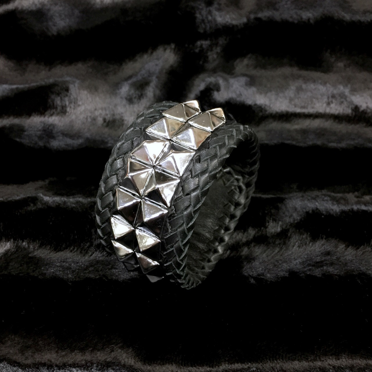 スタッズブレス クロームダブルライン