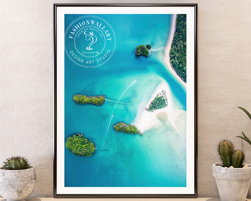 パネルアート アイランド デジタルプリント インテリア 絵画 パネルアート sunset デジタルプリント インテリア パネルアート