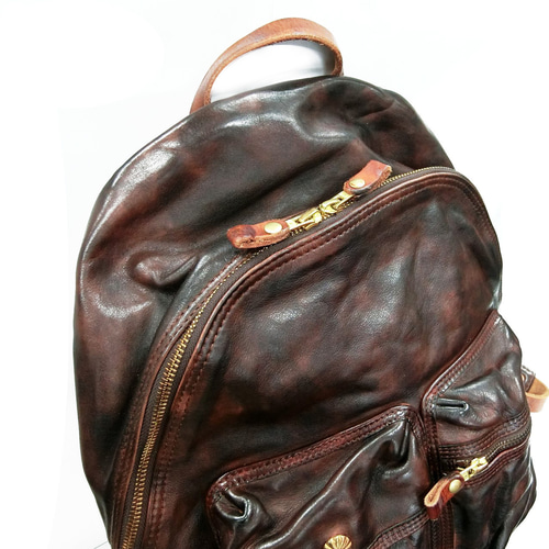 リュック 本革 ヌメ革 アンティーク調 オリジナル メンズ BAG リュック 