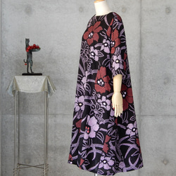 着物リメイク    　有松絞りのワンピース/フリーサイズ　 kimono　 4枚目の画像