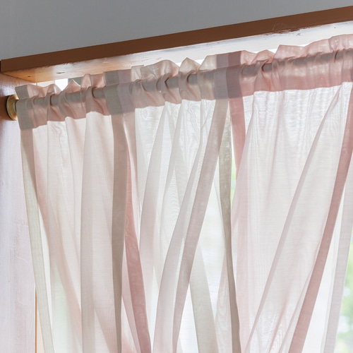 小窓カーテン カフェカーテン ピンク系 グラデーション おしゃれ 装飾