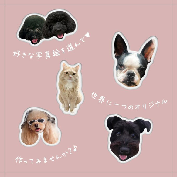 お好きなお写真で作れる♪オリジナル キーホルダー 愛犬 愛犬グッズ オリジナルグッズ うちの子 うちの子グッズ オーダー 5枚目の画像