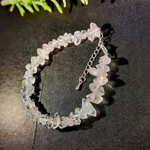 小粒が可愛い　ハーキマー　オイルイン　天然石　天然石ブレスレット　アクセサリー 小粒が可愛い ハーキマー オイルイン 天然石 天然石ブレスレット