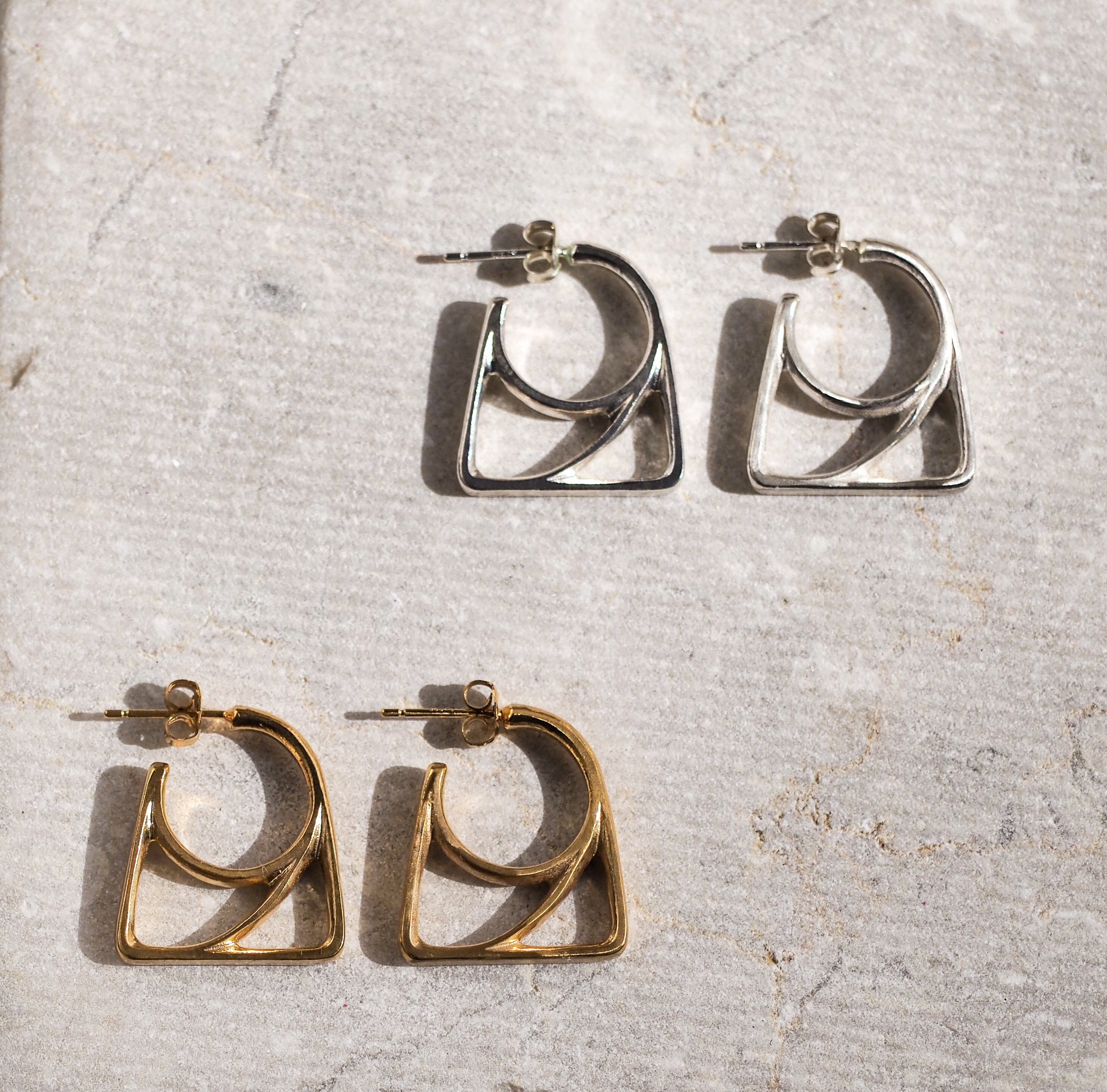 美術館のようなart déco ピアス　《送料無料》