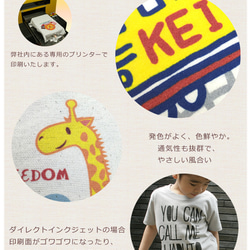 フラワーナンバー　名前入りベビー＆キッズＴシャツ(半袖) 4枚目の画像