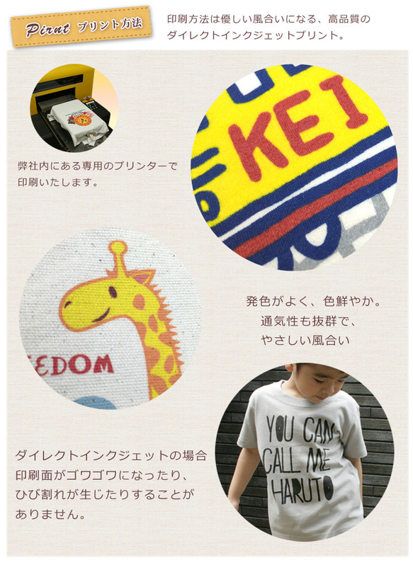 フラワーナンバー　名前入りベビー＆キッズＴシャツ(半袖) 4枚目の画像