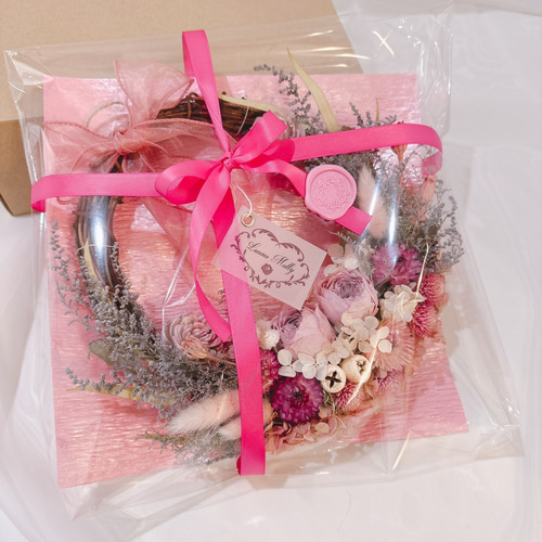 秋色くすみ系ピンクのハーフリース – 上品な秋の decor •ᴗ•ꕤ