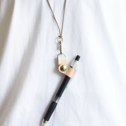 マグネット着脱 ペンホルダー ストラップ 栃木レザー 本革 ストラップ