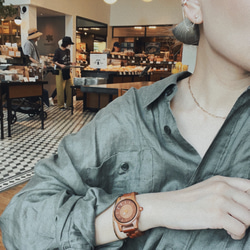 木製 腕時計 ナチュラル おしゃれ レディース 日本製ムーブメン 軽量 16枚目の画像