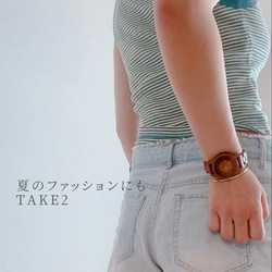 木製 腕時計 ナチュラル おしゃれ レディース 日本製ムーブメン 軽量 10枚目の画像