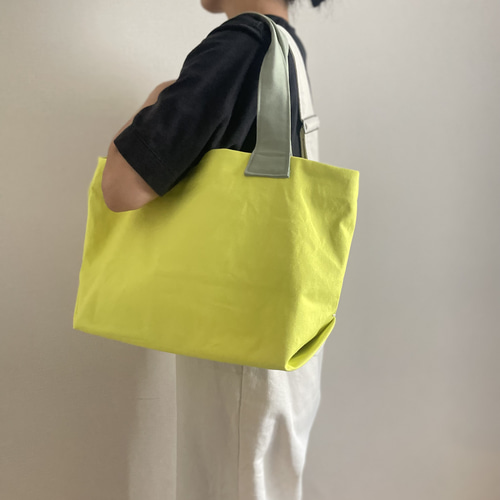 まいにちバッグ -ライムイエロー- 帆布トートバッグ トート