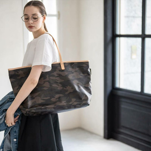 ヌメ革 トートバッグ LLサイズ 撥水 大容量 肩掛け A4