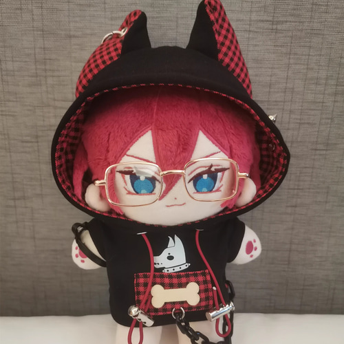 20cm着せ替えぬいぐるみ服 緊急活動パーカー 2色 着せ替えぬいぐるみ