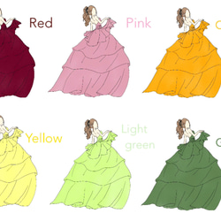 【新作】ドレス色当て　色当てクイズ　ウェルカムスペース 2枚目の画像