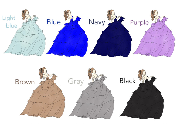 【新作】ドレス色当て　色当てクイズ　ウェルカムスペース 3枚目の画像