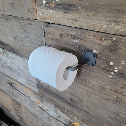 トイレットペーパーホルダー シンプル 無骨 インダストリアル おしゃれ