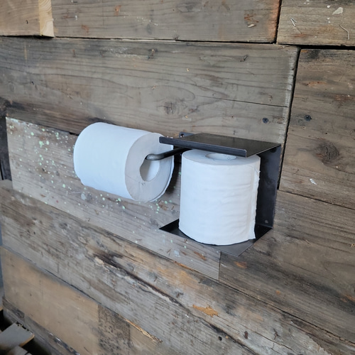 トイレットペーパーホルダー シンプル 無骨 インダストリアル おしゃれ