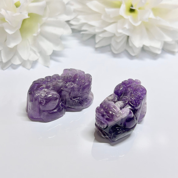 天然石／紫水晶・アメジスト。【とても綺麗な石ですあまり重く