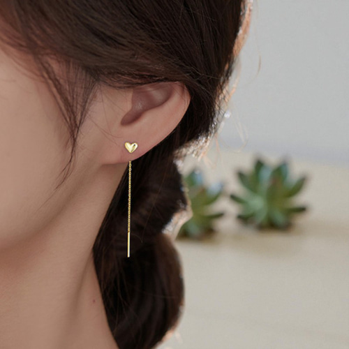 ピアス レディース 18K シルバー925 金属アレルギー対応 ハート