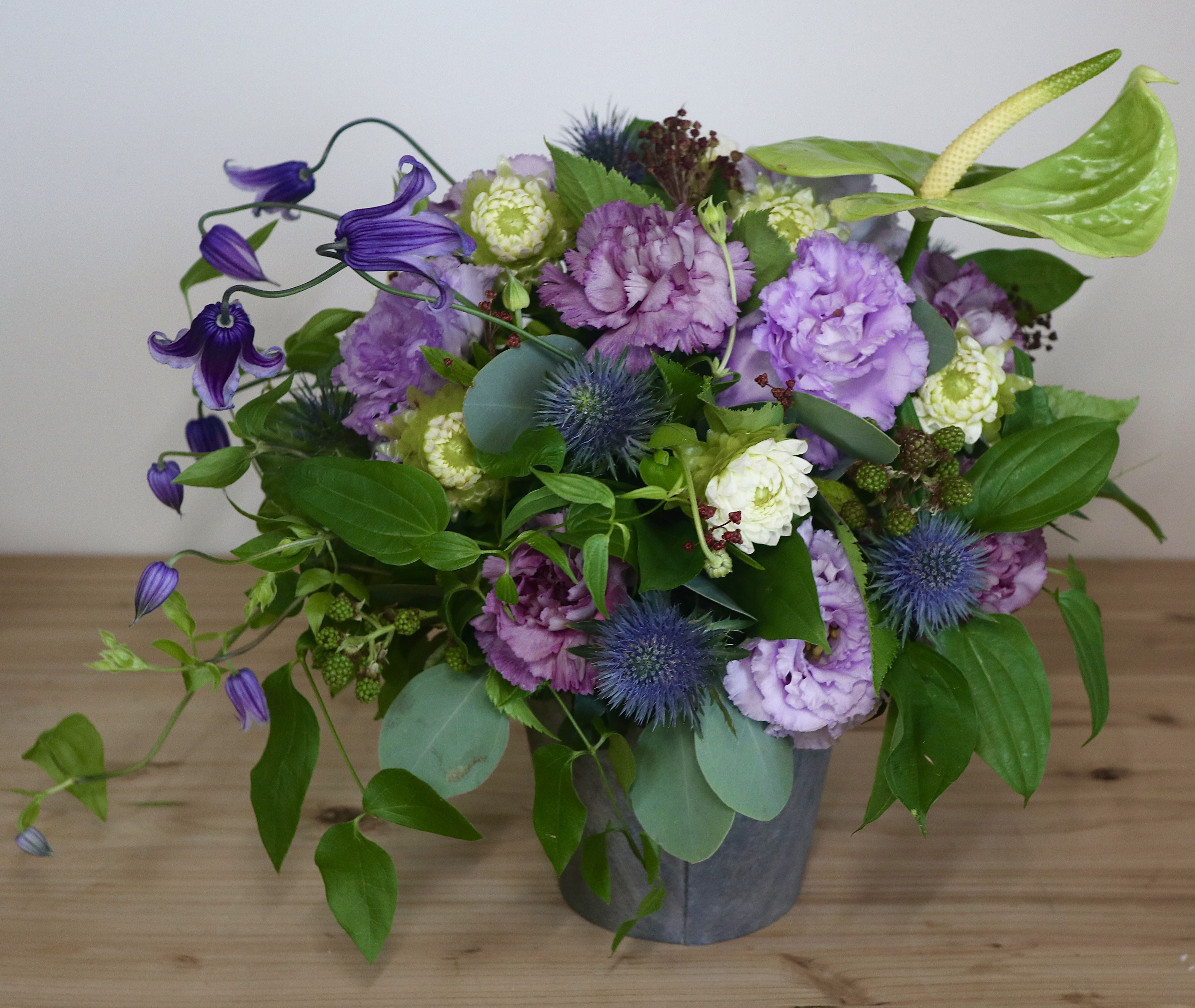 フレッシュフラワー　アレンジメント summer purple