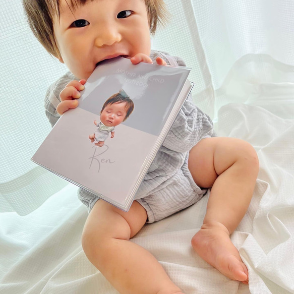 «ツートン»母子手帳カバー おくすり手帳カバー 医療証ケース 11枚目の画像