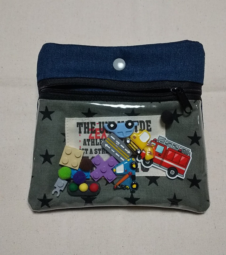 働く車 シャカシャカ 移動ポケット ポシェット ハンドメイド②