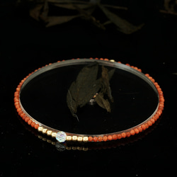 輕奢風金砂石14K包金 GF Swarovski 配珠水晶手鍊 ( Gold Sand Bracelet ) 第5張的照片