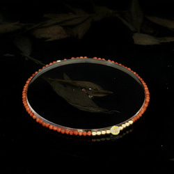 輕奢風金砂石14K包金 GF Swarovski 配珠水晶手鍊 ( Gold Sand Bracelet ) 第2張的照片