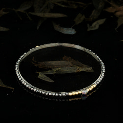 輕奢風鈦赫茲石14K包金 GF Swarovski 配珠水晶手鍊 ( Terahertz Bracelet ) 第5張的照片