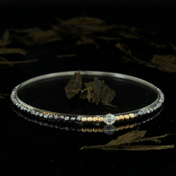 輕奢風鈦赫茲石14K包金 GF Swarovski 配珠水晶手鍊 ( Terahertz Bracelet ) 第1張的照片