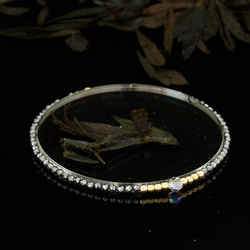 輕奢風鈦赫茲石14K包金 GF Swarovski 配珠水晶手鍊 ( Terahertz Bracelet ) 第8張的照片