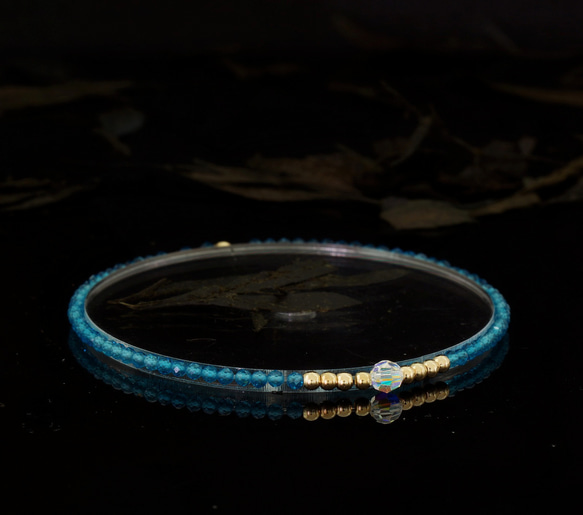 輕奢風托柏石14K包金 GF Swarovski 配珠水晶手鍊 ( Topaz Bracelet ) 第1張的照片