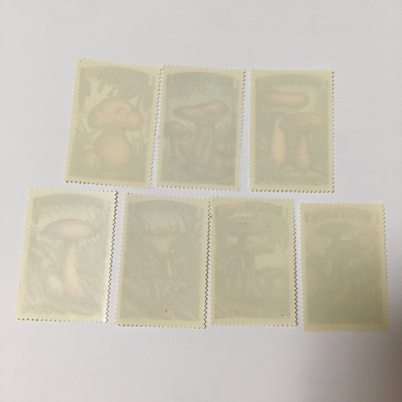 ニカラグア  キノコの切手7枚セット 未使用 2枚目の画像