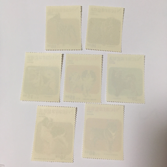 ニカラグア  犬の切手7枚セット 未使用 2枚目の画像