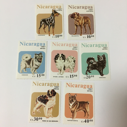 【希少品】犬切手 20種 ニカラグア使用済 ニカラグア 犬の切手7枚セット 未使用 その他素材 まめうそ 通販
