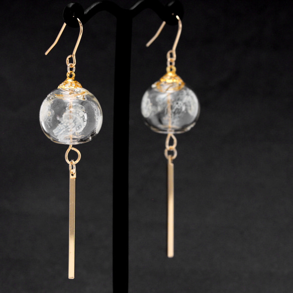 風鈴~海月~(1133) ピアス/イヤリング/ノンホールピアス/樹脂ピアス 