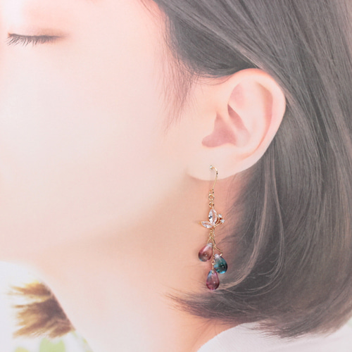 割引購入 Butterfly Drops①(1139) ピアス/イヤリング/ノンホールピアス イヤリング・ノンホールピアス