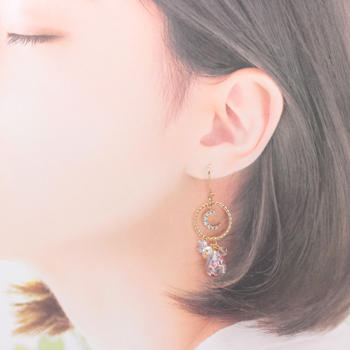 Ring drop~4color~(1141) ピアス/イヤリング/ノンホールピアス Ring drop~4color~(1141) ピアス/イヤリング/ノンホールピアス